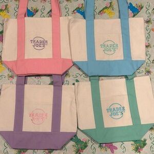 Canvas Tote Bag Set - Blue
